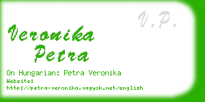 veronika petra business card